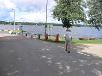 090814-1158  Vi tog en lille omvej, hvor vi skulle sejle over en sø